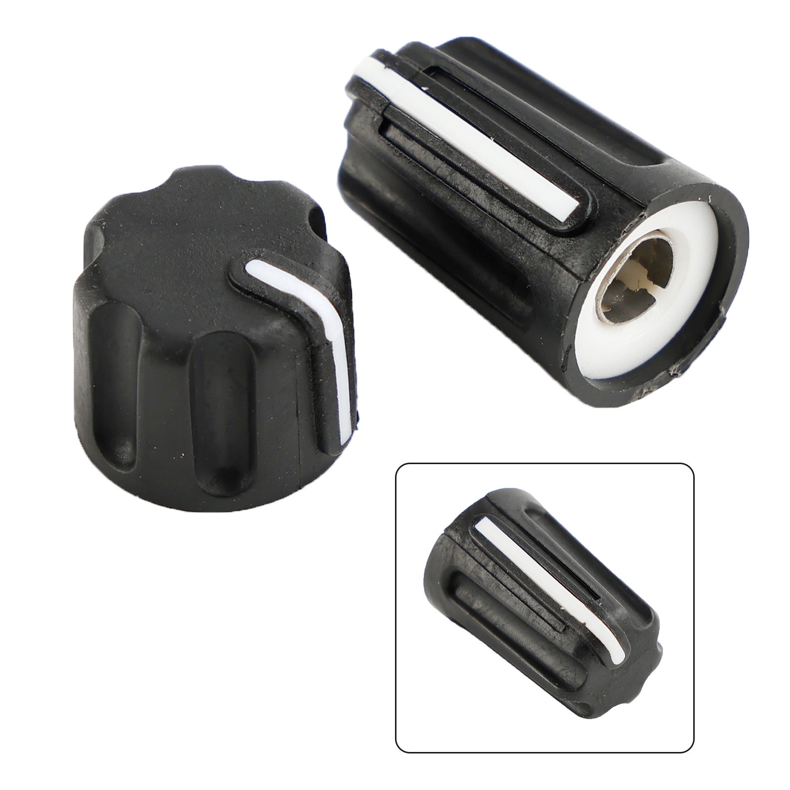 1Set Volume Control & Channel Selector Knob Cap For Motorola P6600 P6620 Radio