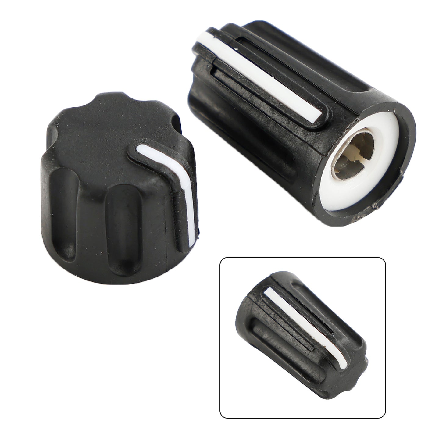 1Set Volume Control & Channel Selector Knob Cap For Motorola P6600 P6620 Radio