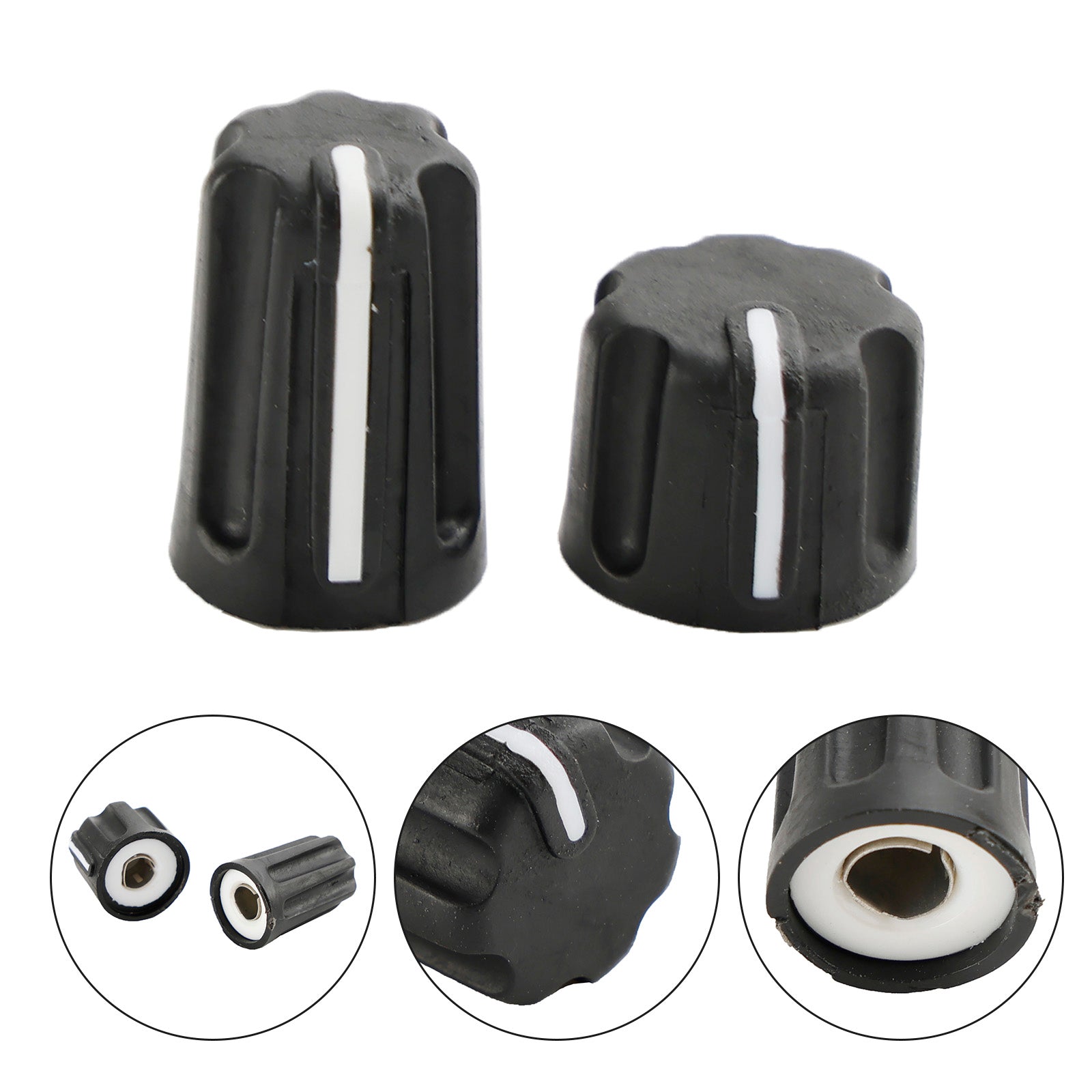 1Set Volume Control & Channel Selector Knob Cap For Motorola P6600 P6620 Radio