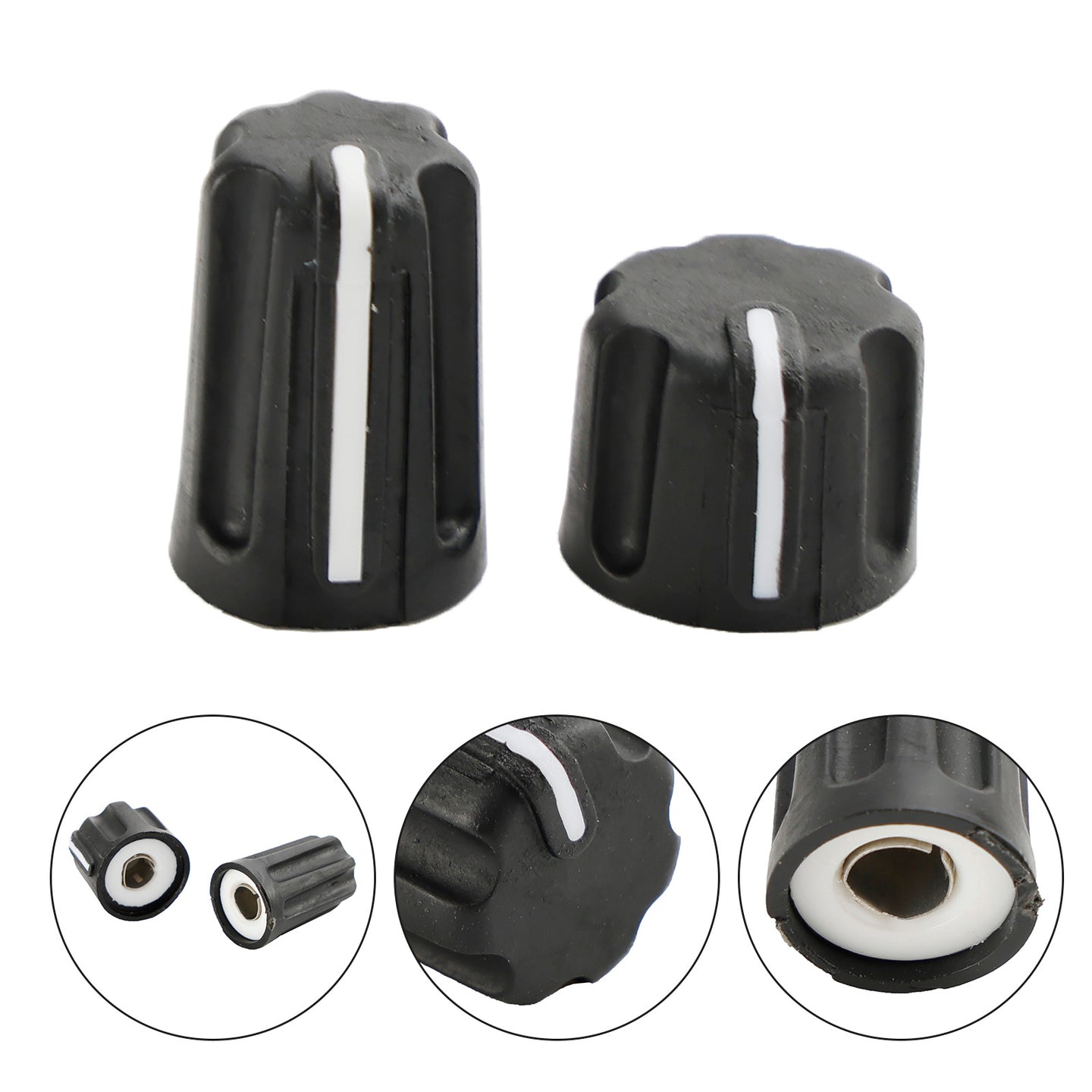 1Set Volume Control & Channel Selector Knob Cap For Motorola P6600 P6620 Radio