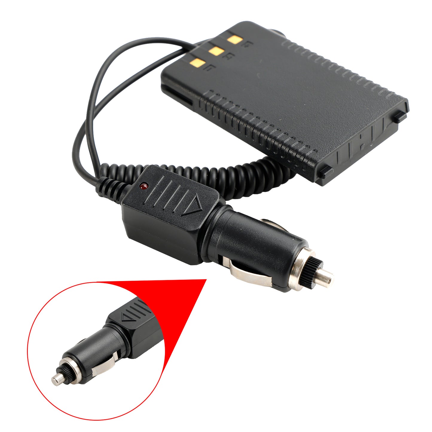 12-24V Car Charger Battery SBR-26Li Eliminator Adapter For FT25R FT65R Radio