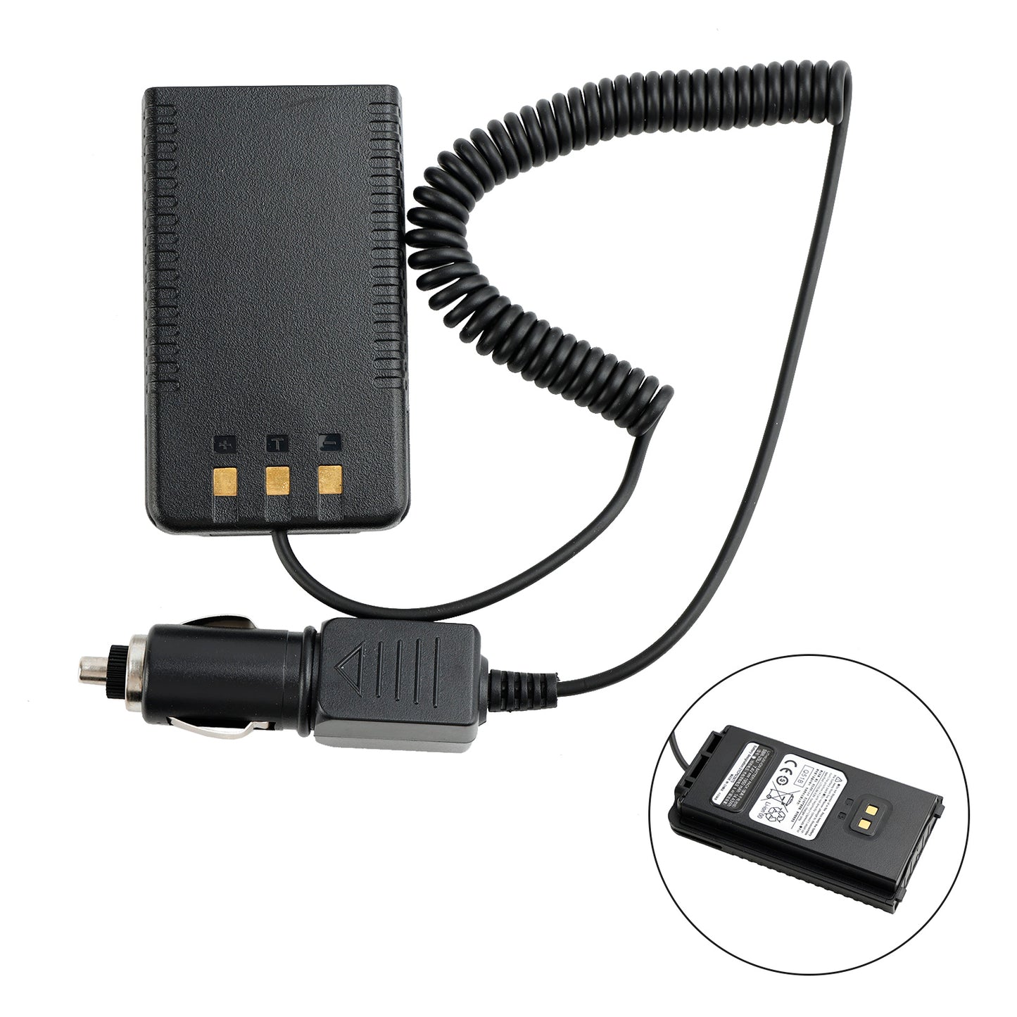 12-24V Car Charger Battery SBR-26Li Eliminator Adapter For FT25R FT65R Radio