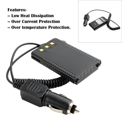 12-24V Car Charger Battery SBR-26Li Eliminator Adapter For FT25R FT65R Radio