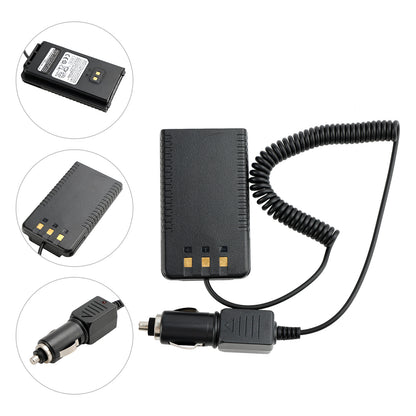 12-24V Car Charger Battery SBR-26Li Eliminator Adapter For FT25R FT65R Radio