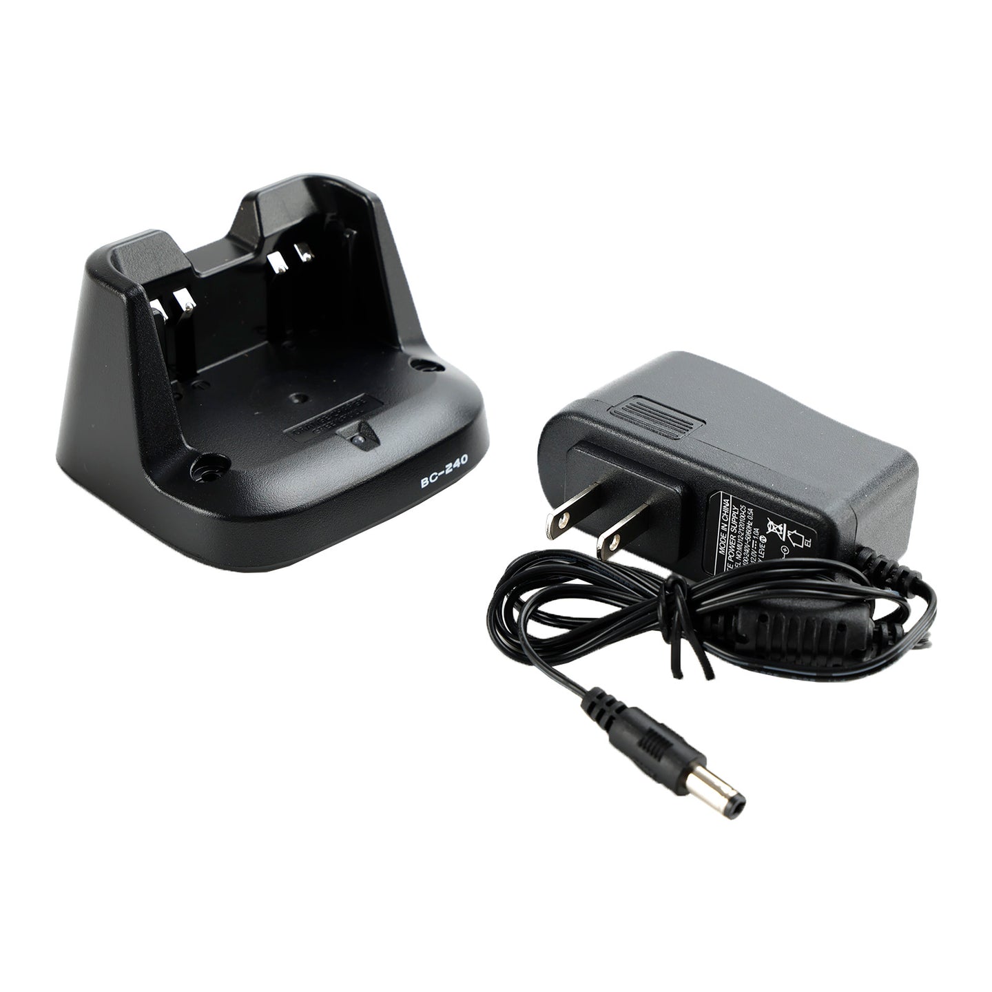 BC-240 Charger BP-298 Battery Fast Rapid Dock Charger for ICOM V86 U86 US Plug
