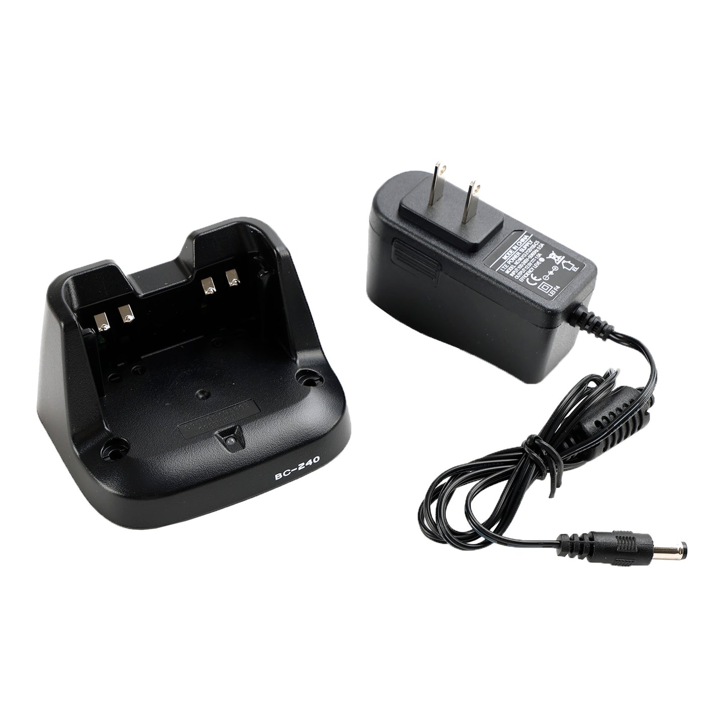 BC-240 Charger BP-298 Battery Fast Rapid Dock Charger for ICOM V86 U86 US Plug