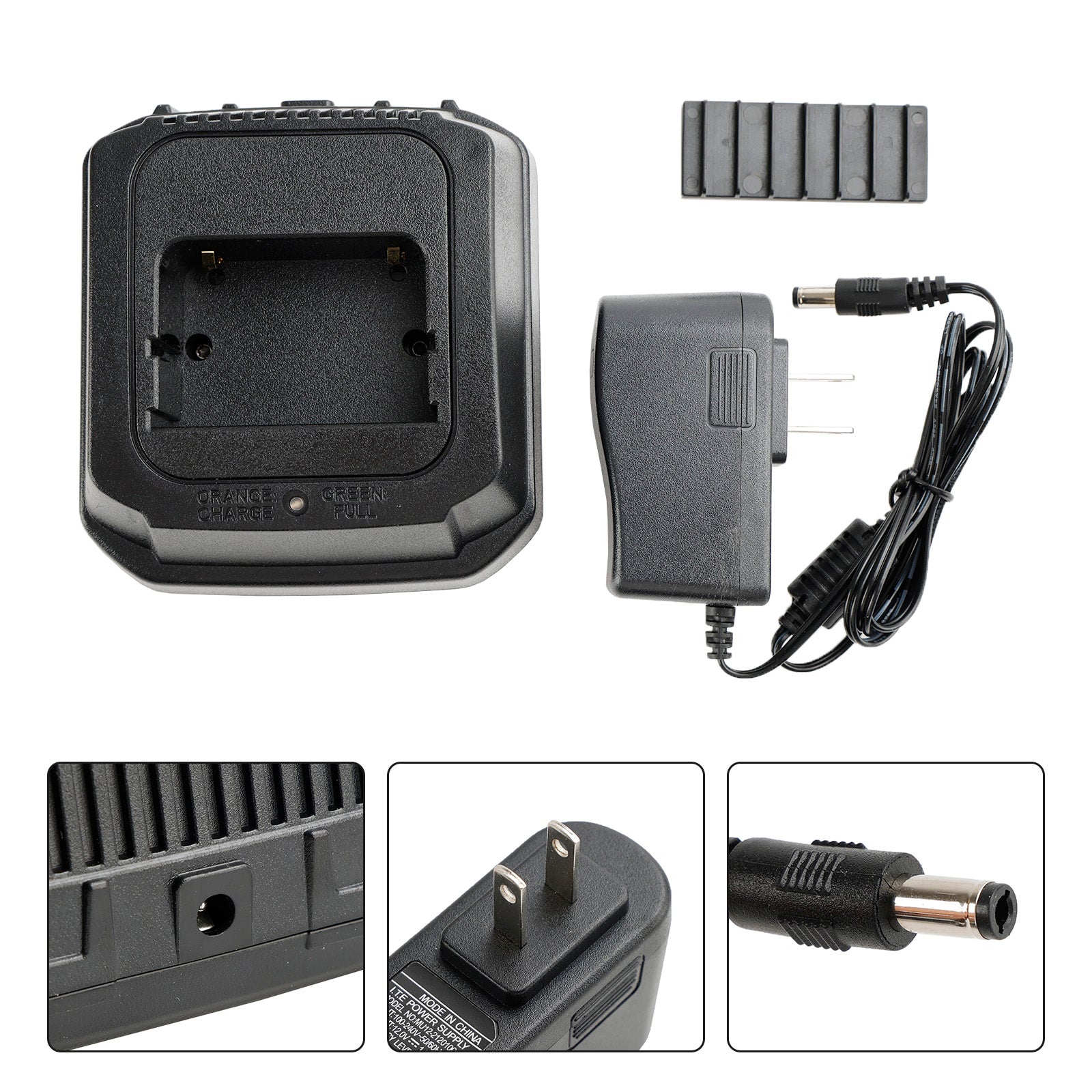 BC-143 Charger BP-196 Battery Fast Rapid Dock for ICOM IC-F3 F3S F4 T2E US Plug