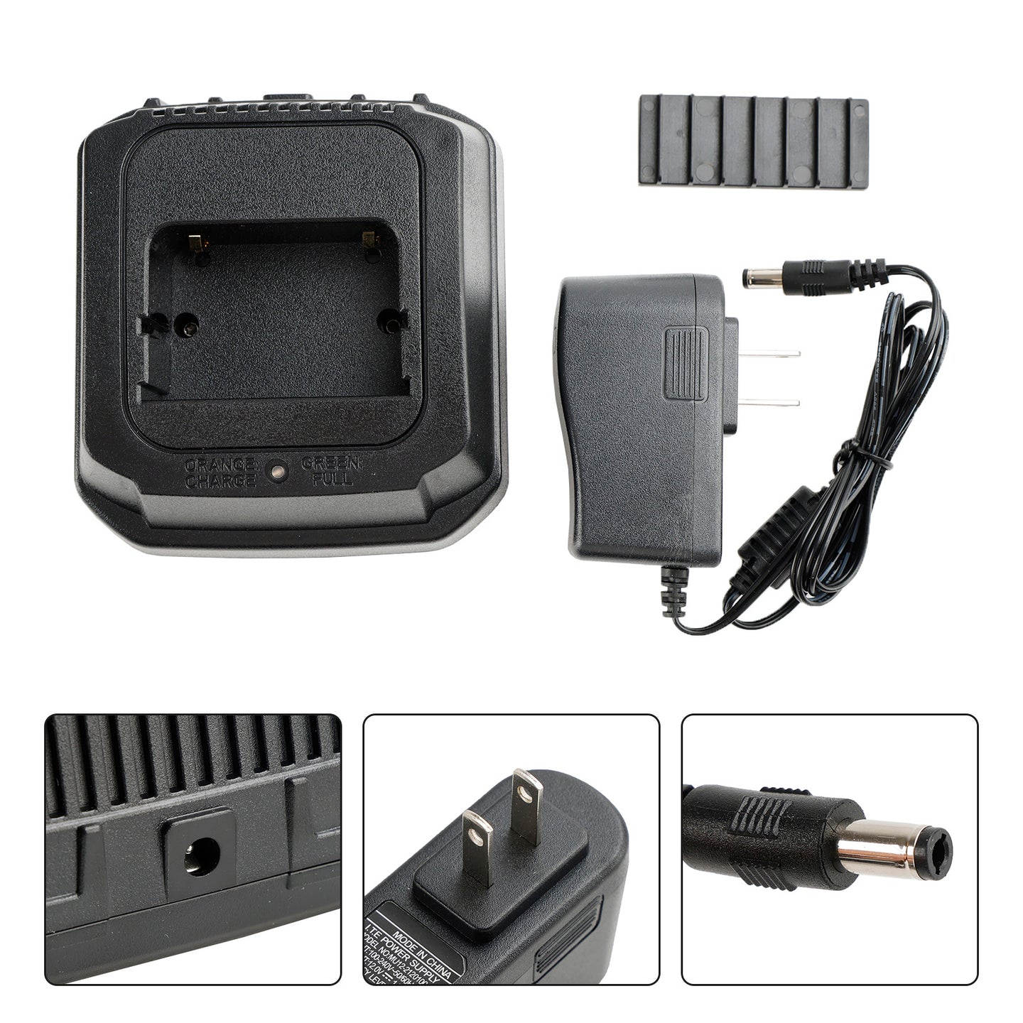 BC-143 Charger BP-196 Battery Fast Rapid Dock for ICOM IC-F3 F3S F4 T2E US Plug