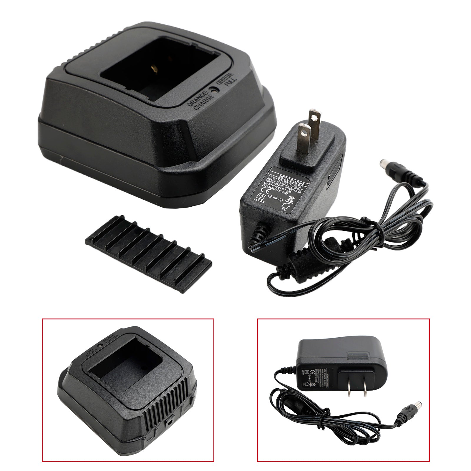 BC-143 Charger BP-196 Battery Fast Rapid Dock for ICOM IC-F3 F3S F4 T2E US Plug