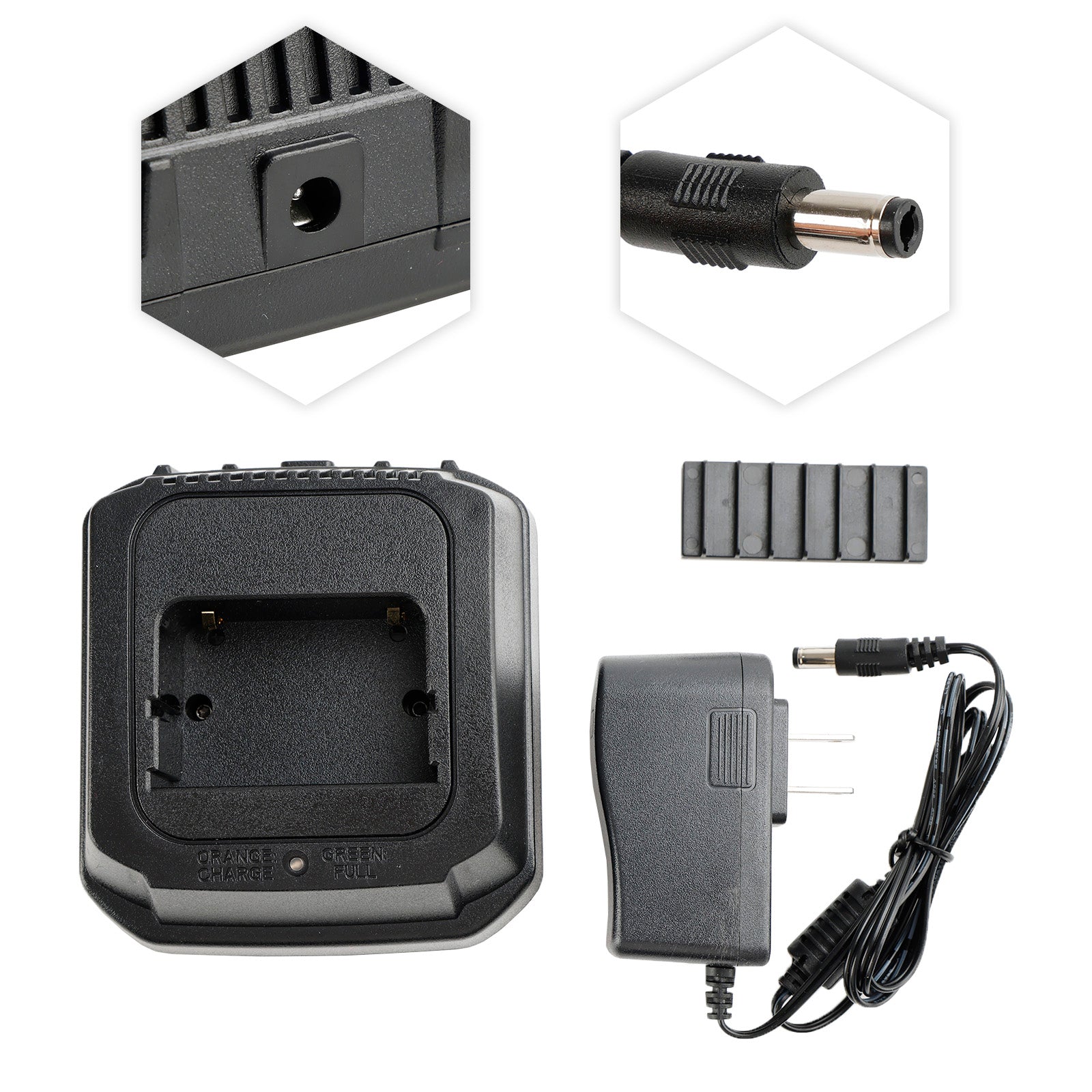 BC-143 Charger BP-196 Battery Fast Rapid Dock for ICOM IC-F3 F3S F4 T2E US Plug