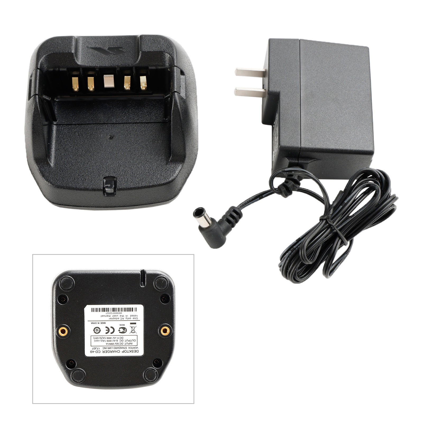 CD-49 Charger FNB-112LI Battery Fast Rapid Dock for Vertex VX450 VX459 VX451 US