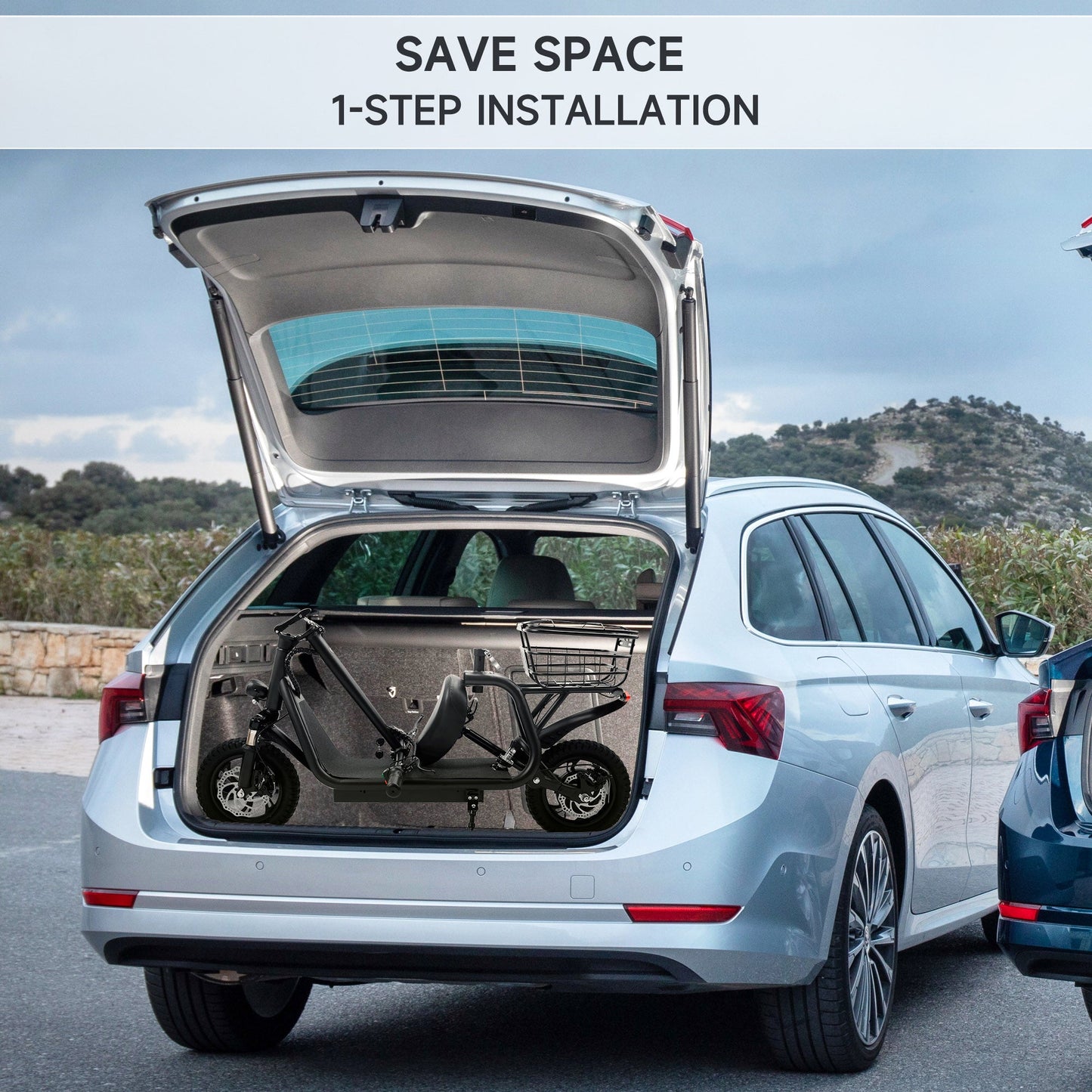 500W Adult Shock Absorption Electric Scooter with Seat 12inches