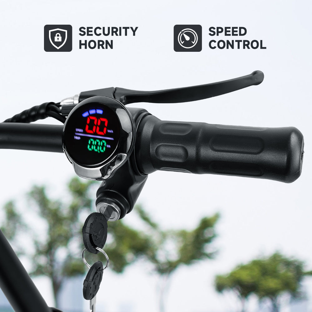 500W Adult Shock Absorption Electric Scooter with Seat 12inches