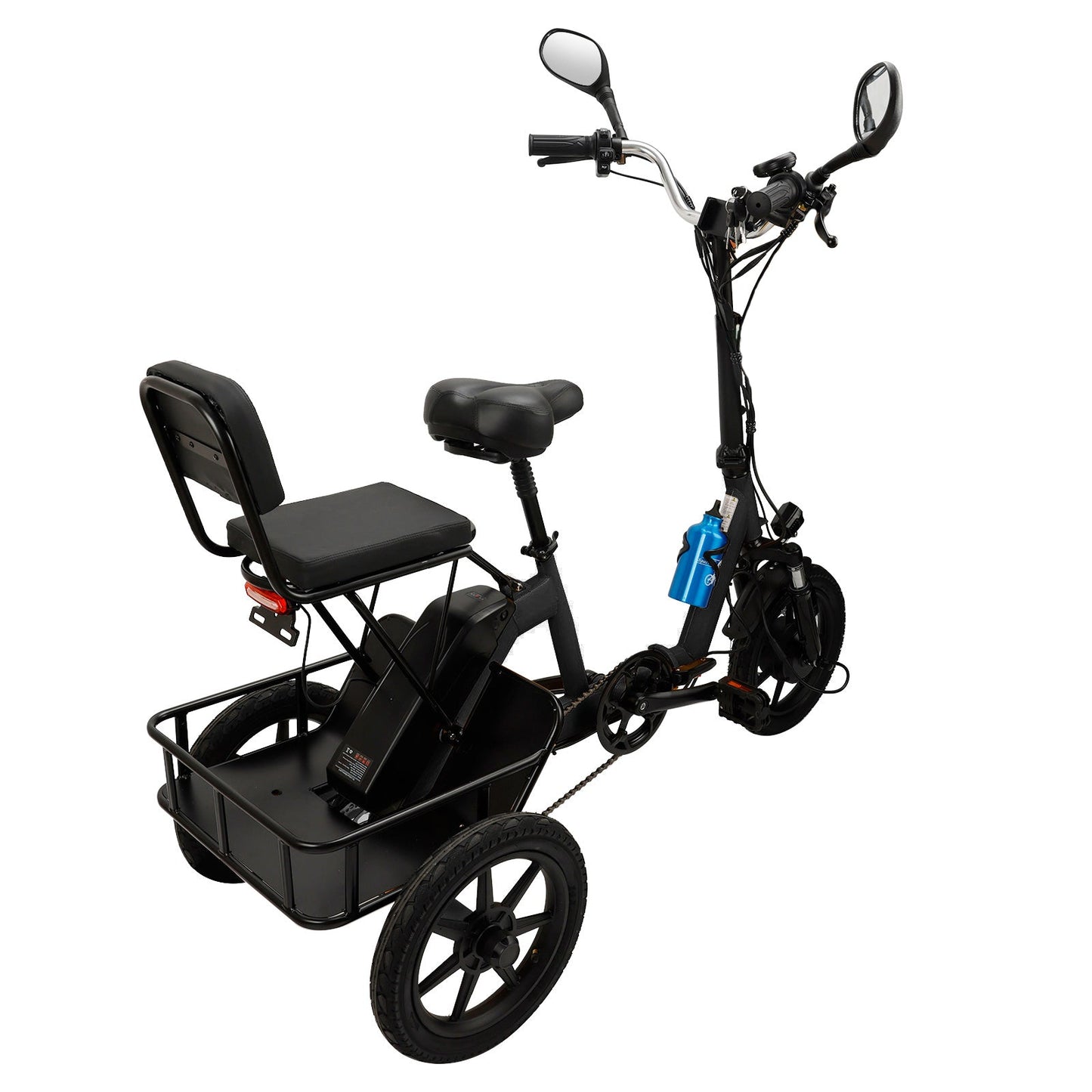 3 Wheel Electric Bike for Adults Three Wheel E-Trike Folding Tricycle