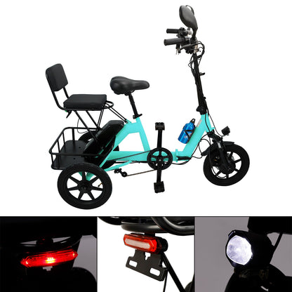 Electric tricycle Adult 3 Wheel E-Bike Folding Motorized Tricycle 48V (Copy)