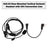 616-C2 Rear-Mounted Tactical Earhook Headset A24 Adapter Cable For A25CE A25N