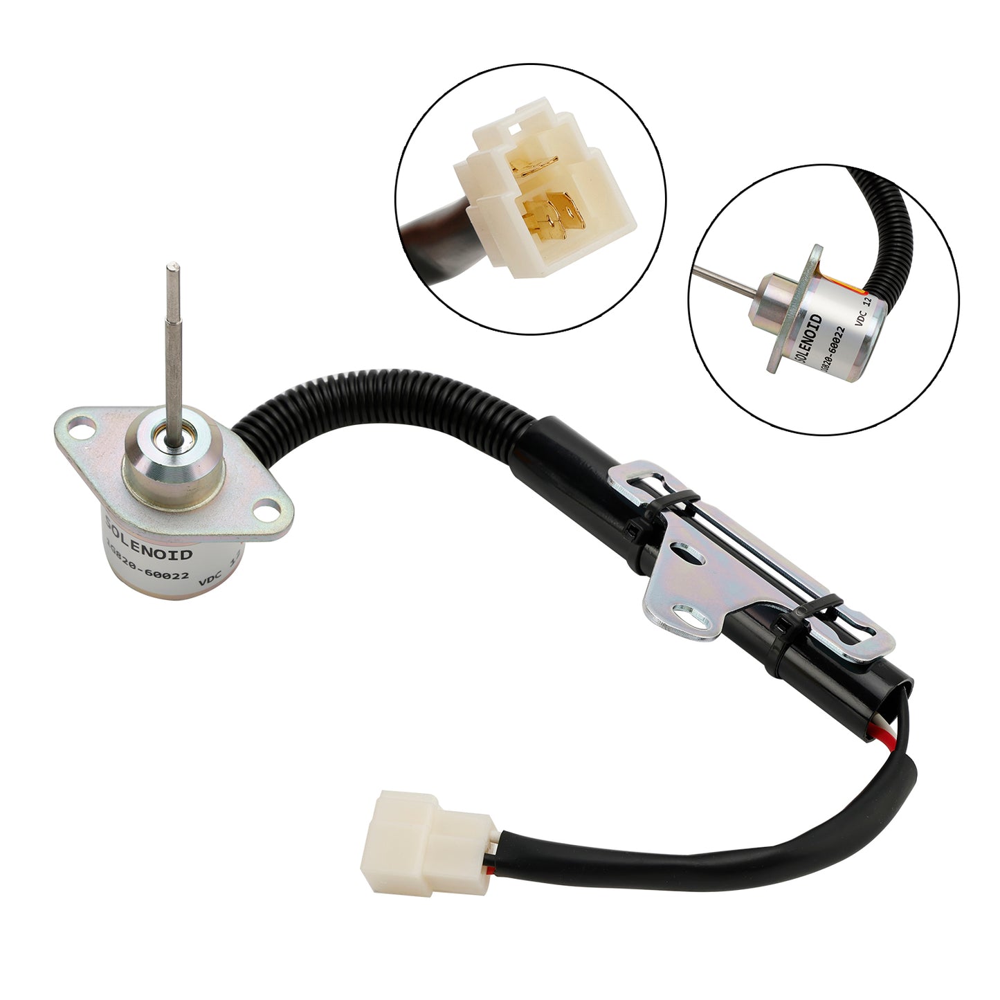 Shutoff Solenoid 1G820-60022 1G820-60012 SA-5156-12 For Kubota D782 Engine 12V