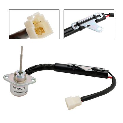 Shutoff Solenoid 1G820-60022 1G820-60012 SA-5156-12 For Kubota D782 Engine 12V