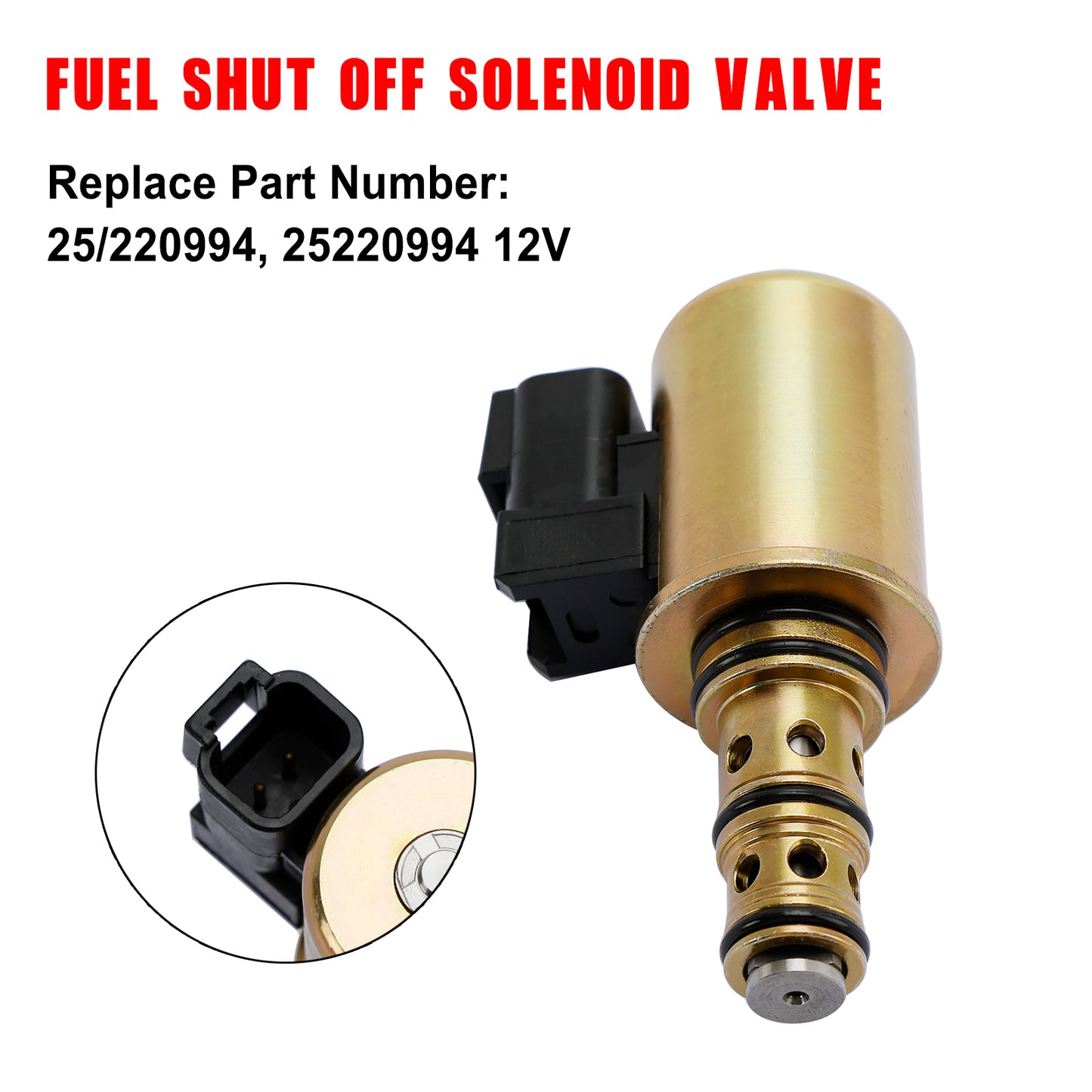 25/220994 25220994 12V Solenoid Valve Assembly For JCB Backhoe Parts 3CX 4CX