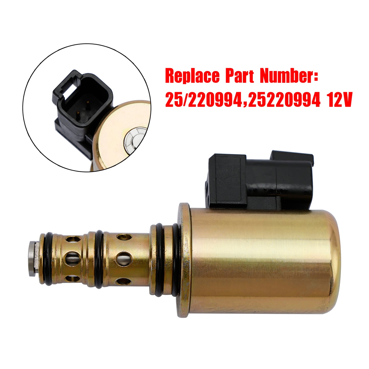25/220994 25220994 12V Solenoid Valve Assembly For JCB Backhoe Parts 3CX 4CX