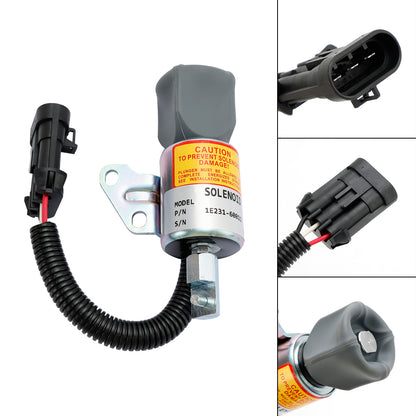 1E231-60011 Fuel Shut Down Solenoid For Kubota V2203 D722 D902 Engline M8200