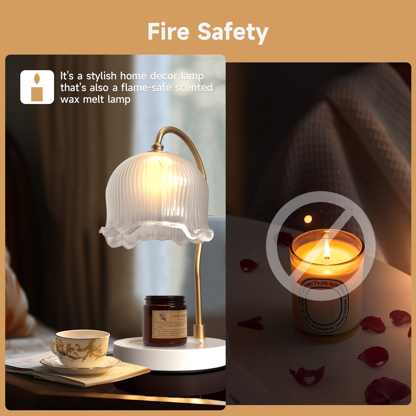 Dimmable Candle Warmer Lamp - With Timer