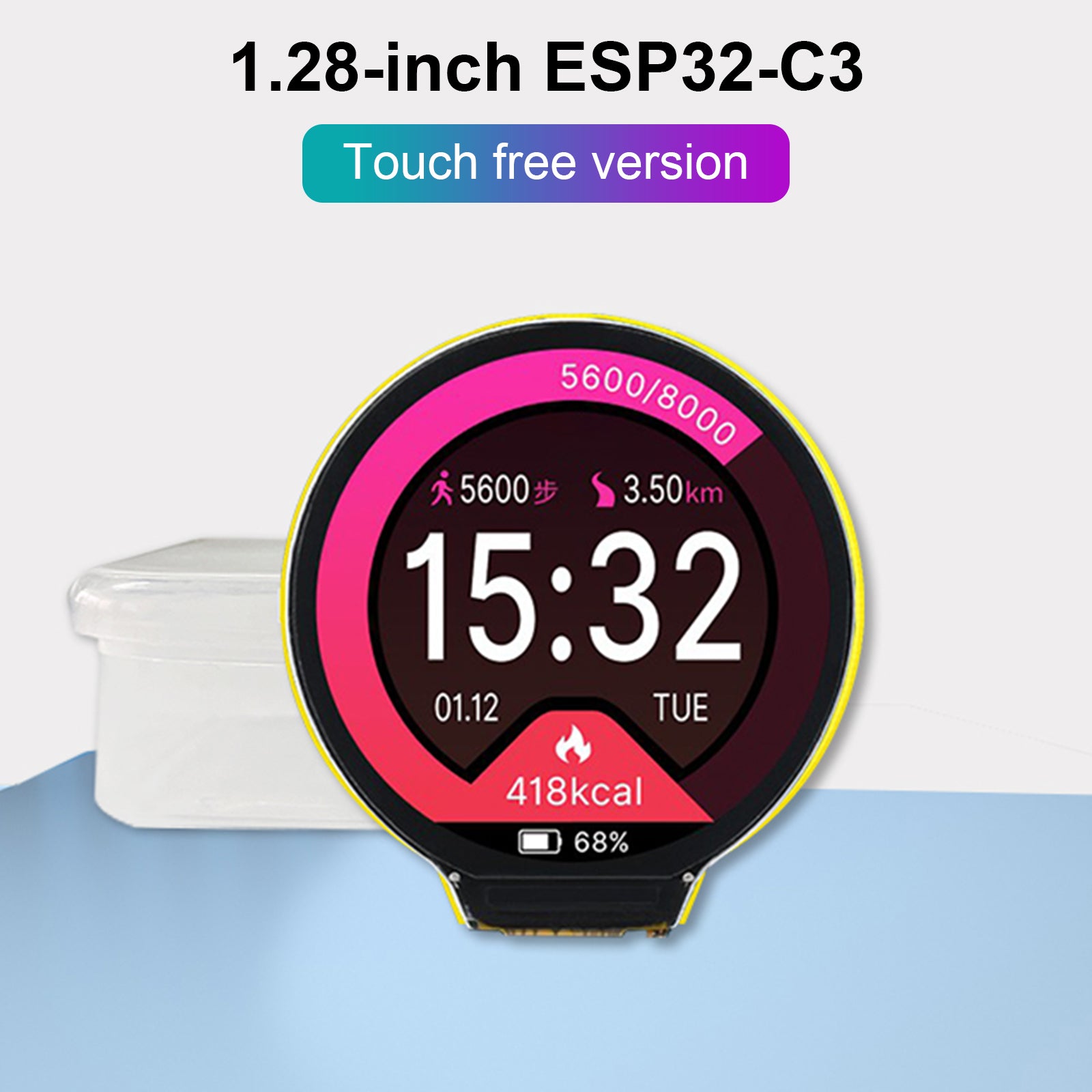 1.28inch Round Display ESP32-C3 Development Board LCD Touch Screen Wifi Bluetooth