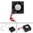 4Pcs DC Brushless Cooling Fan 12V 0.15A 6025s 60x60x25mm 2 Pin CUP Computer Fan