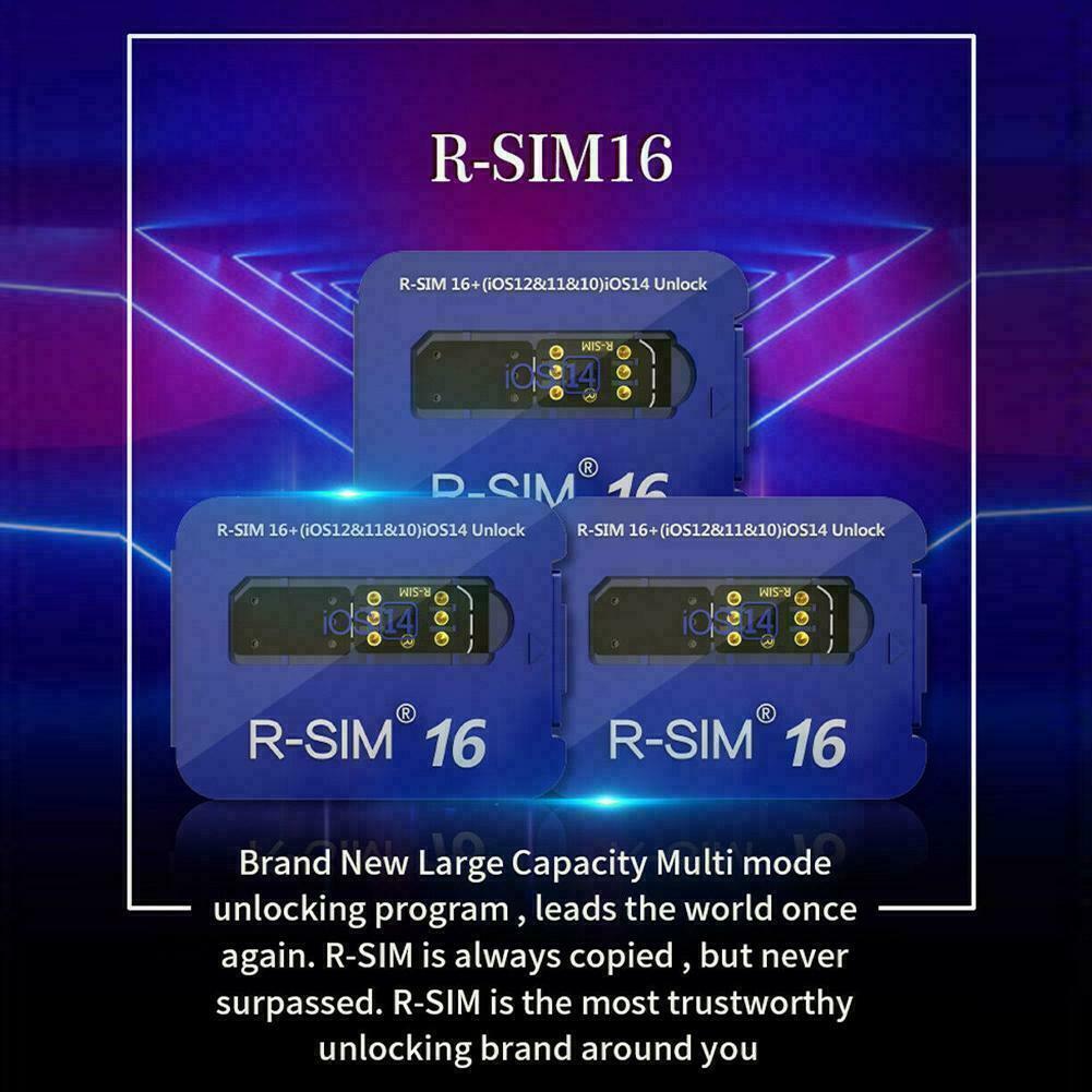 Upgrade RSIM 16 Nano Unlock Card for iPhone 13 Pro 12 Pro Max X XS Max 8 iOS15