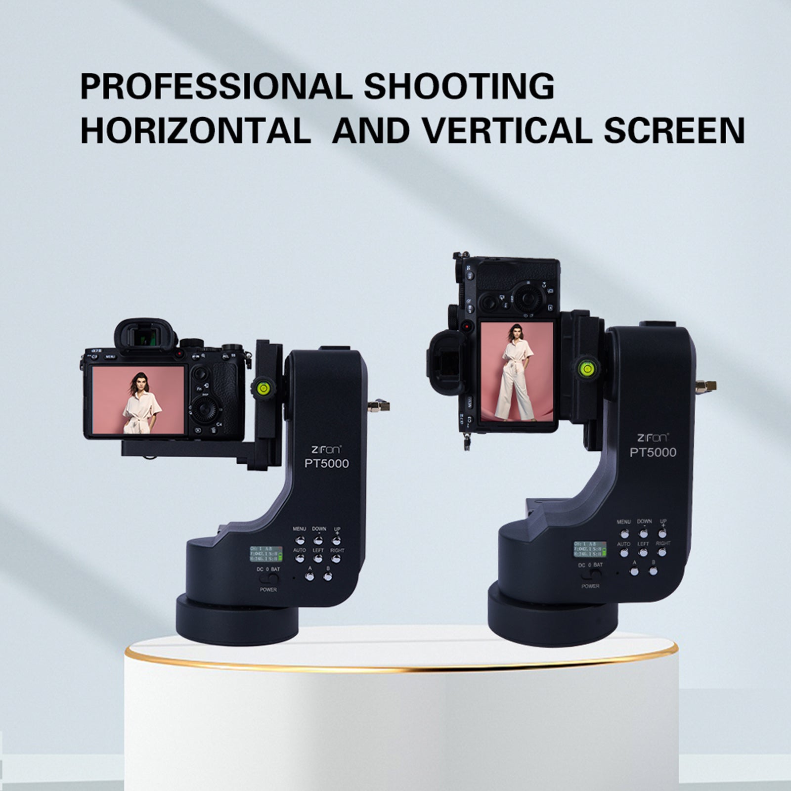 PT-5000 Camera Remote Control Electric Cloud Platform Tilt 360 Panoramic Rotation