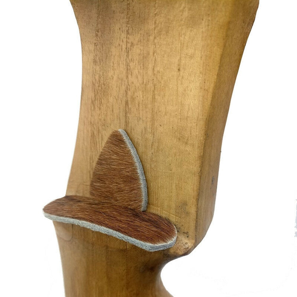 3 Pair Archery Fur Arrow Rest Leather Recurve Longbow Hunting