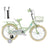 16" Child Bicycle Girls Bike with auxiliary wheels & Rack & Basket Green