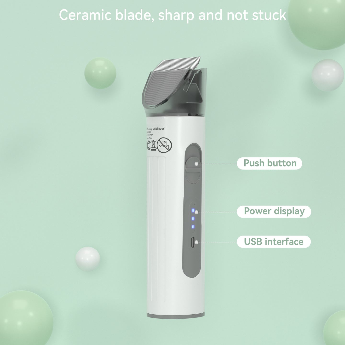 7 In 1 Pet Grooming Kit Vacuum Suction Professional Pet Hair Clipper 1.5L Grooming Tools for Dogs Cats PetsDog Vacuum Brush for Shedding Grooming