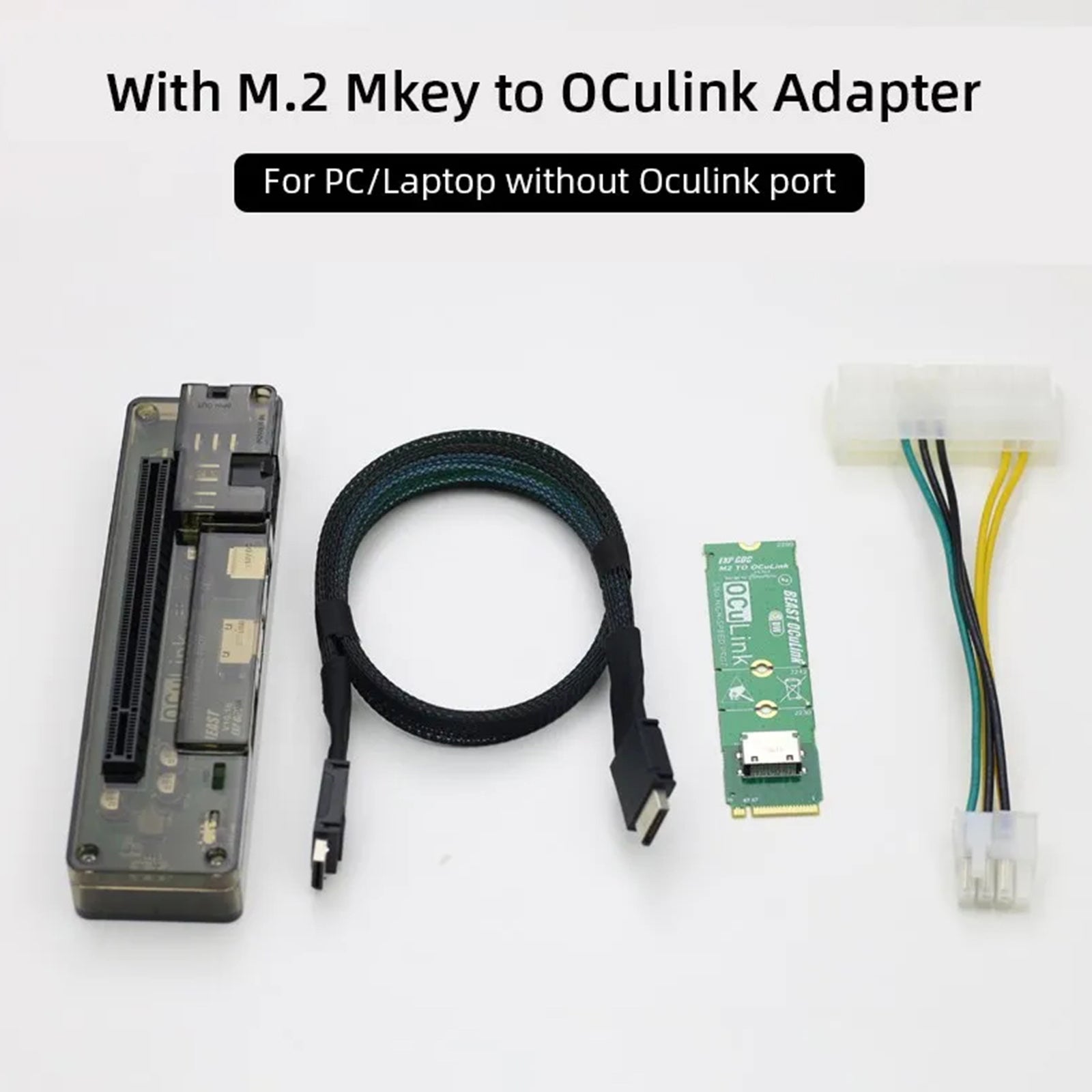 Beast OCuLink PCI-E X4 M.2 MKEY to OCULINK Card Dock Adapter Board