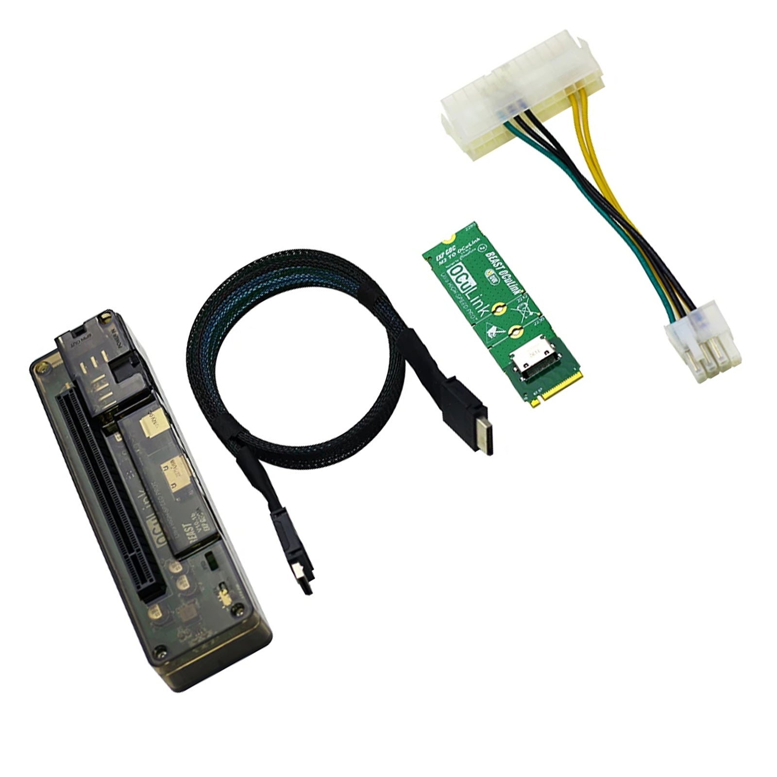 Beast OCuLink PCI-E X4 M.2 MKEY to OCULINK Card Dock Adapter Board