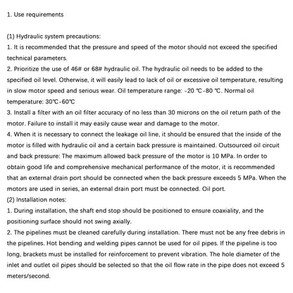 Hydraulic Motor For Eaton Char-Lynn 2000 Series 105-1006-006 1051006006
