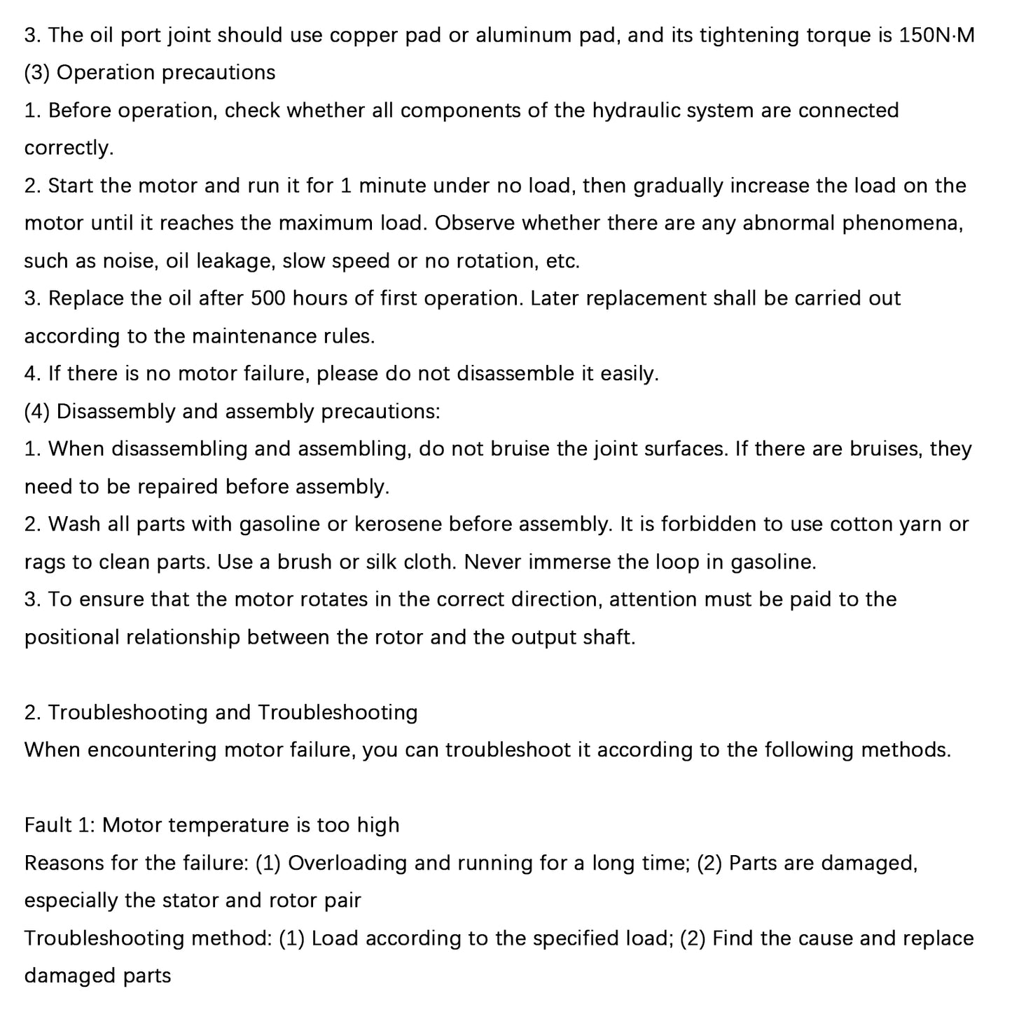 Hydraulic Motor For Eaton Char-Lynn 2000 Series 105-1006-006 1051006006