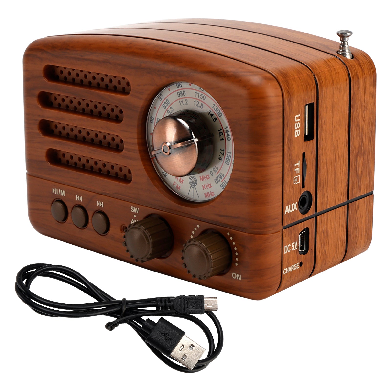 Retro-Style Decorative Radio Mini Portable Multifunction Music Player Bluetooth