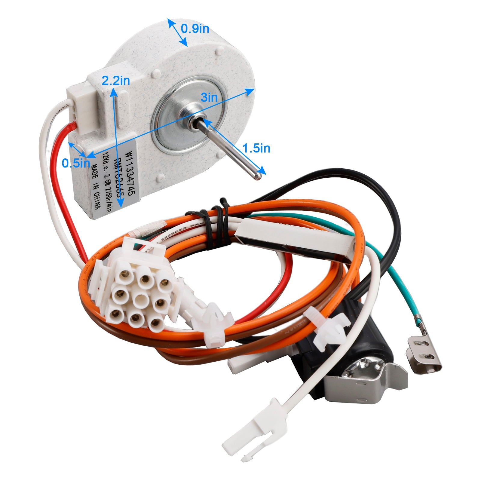 W11334745 W10276647 Refrigerator Evaporator Fan Motor for Maytag Amana IKEA