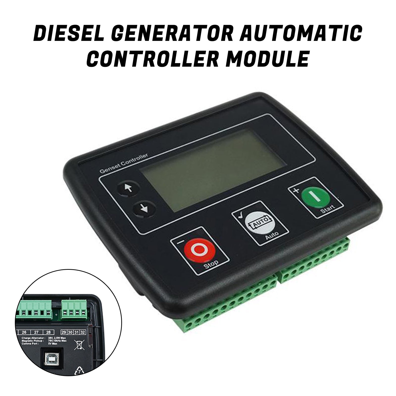 Generator Controller DSE4520 LCD Screen 3?Phase Mains Detection Control Board