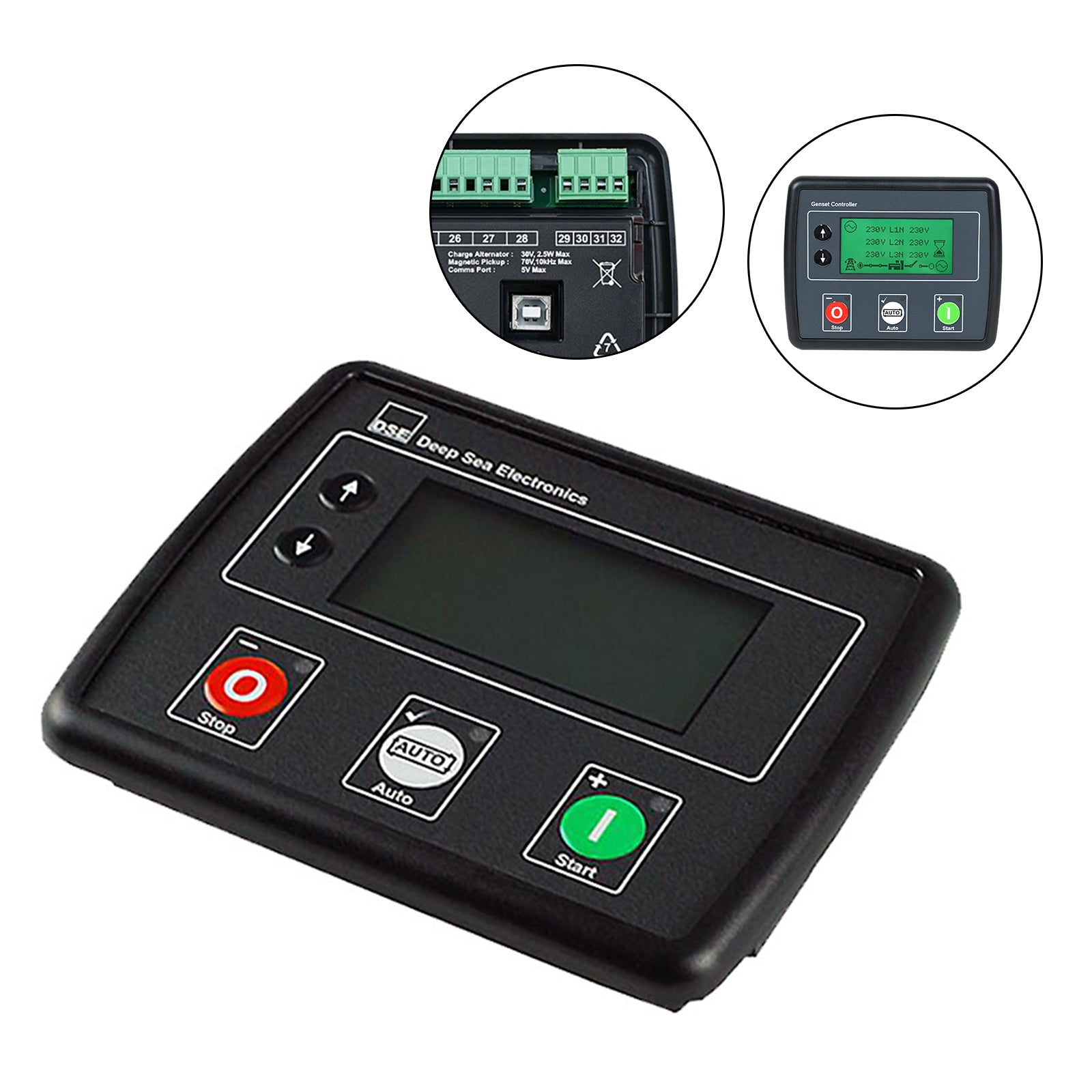 Generator Controller DSE4520 LCD Screen 3?Phase Mains Detection Control Board