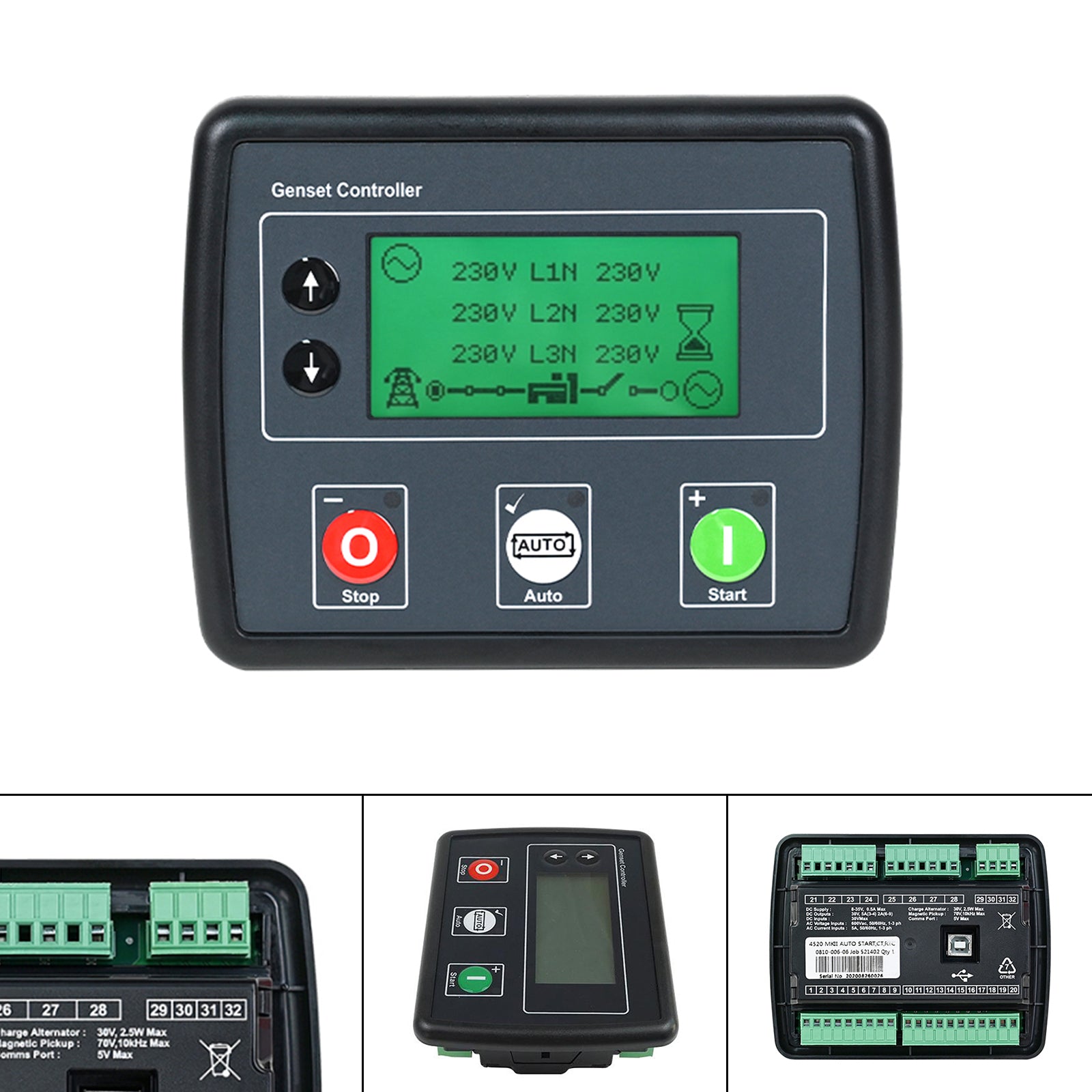 Generator Controller DSE4520 LCD Screen 3?Phase Mains Detection Control Board