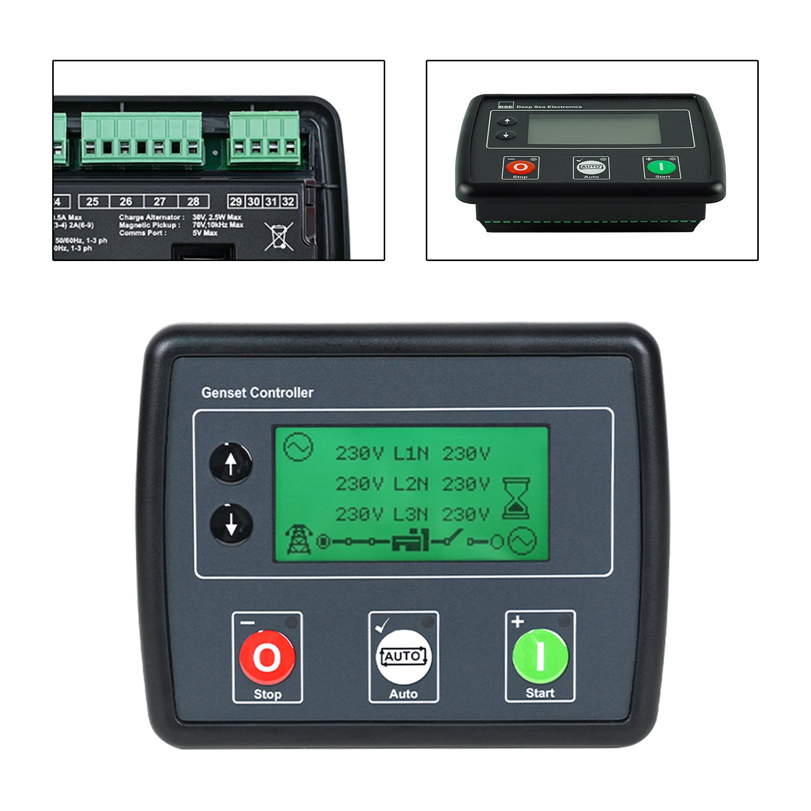 Generator Controller DSE4520 LCD Screen 3?Phase Mains Detection Control Board