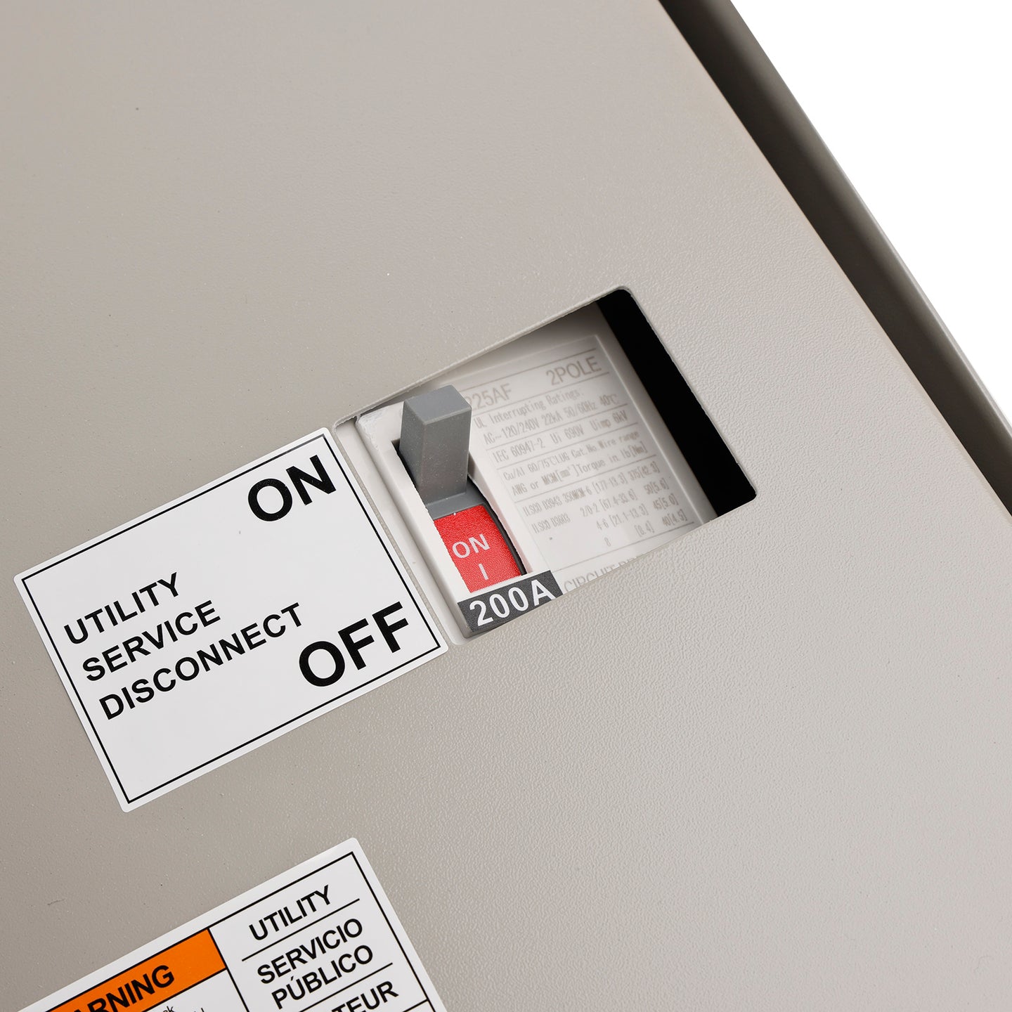 200Amp Service Rate Whole House Transfer Switch 120/240V Single Phase