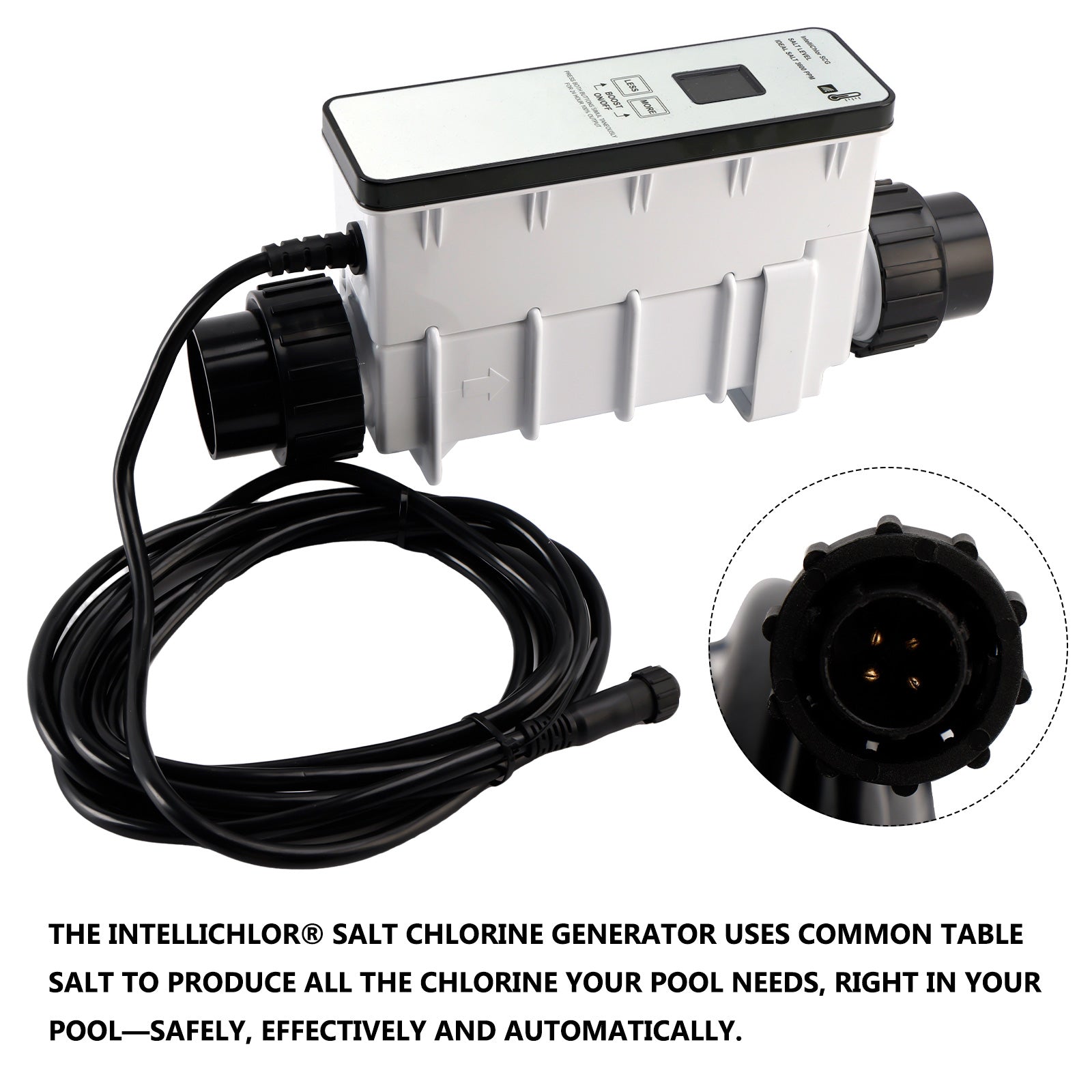 IC20 Salt Chlorine Generator System, Replacement for Pentair IntelliChlor, for Pools up to 20,000 Gallons