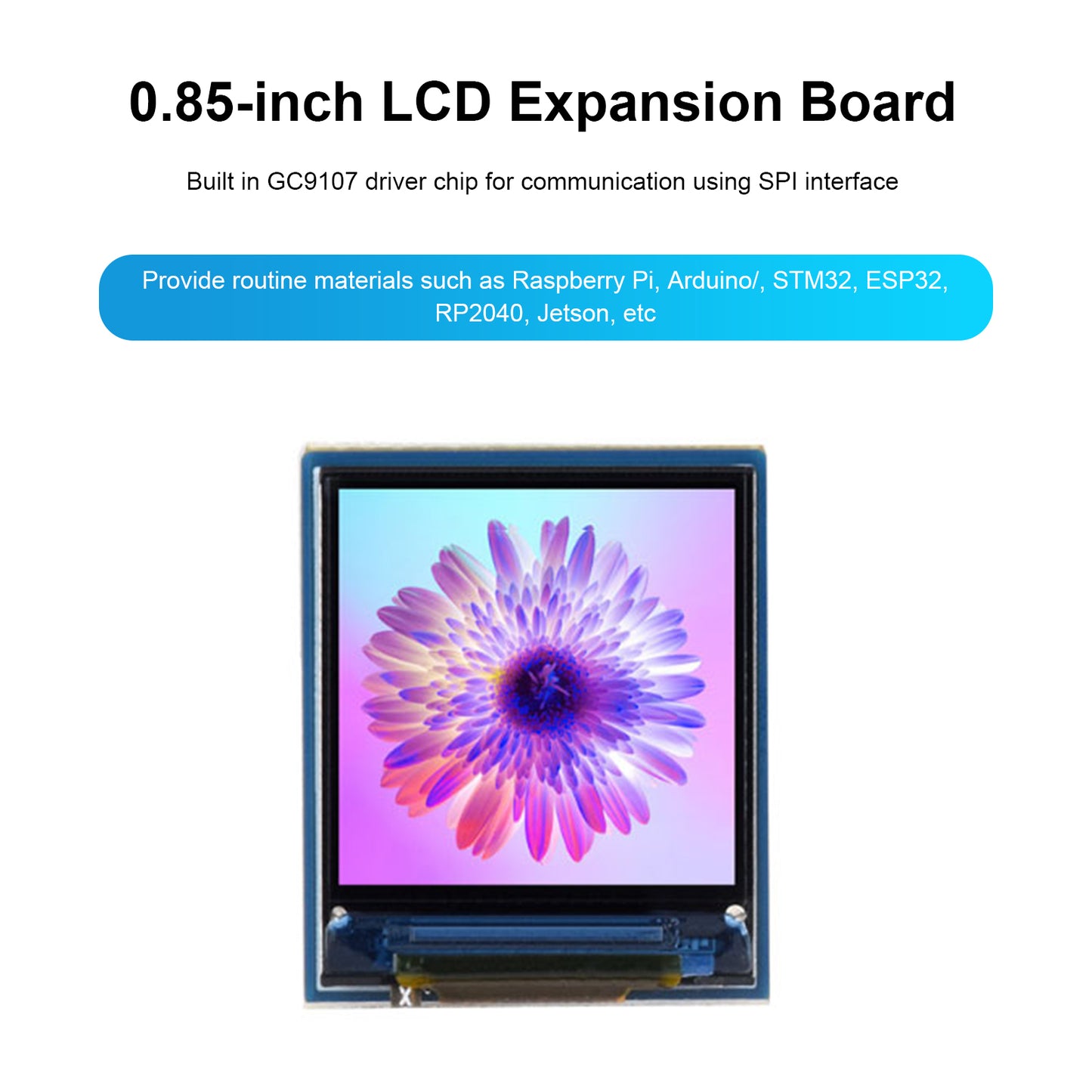 0.85-inch IPS Screen GC9107 Driver Chip SPI Interface LCD Screen For Jetson Nano