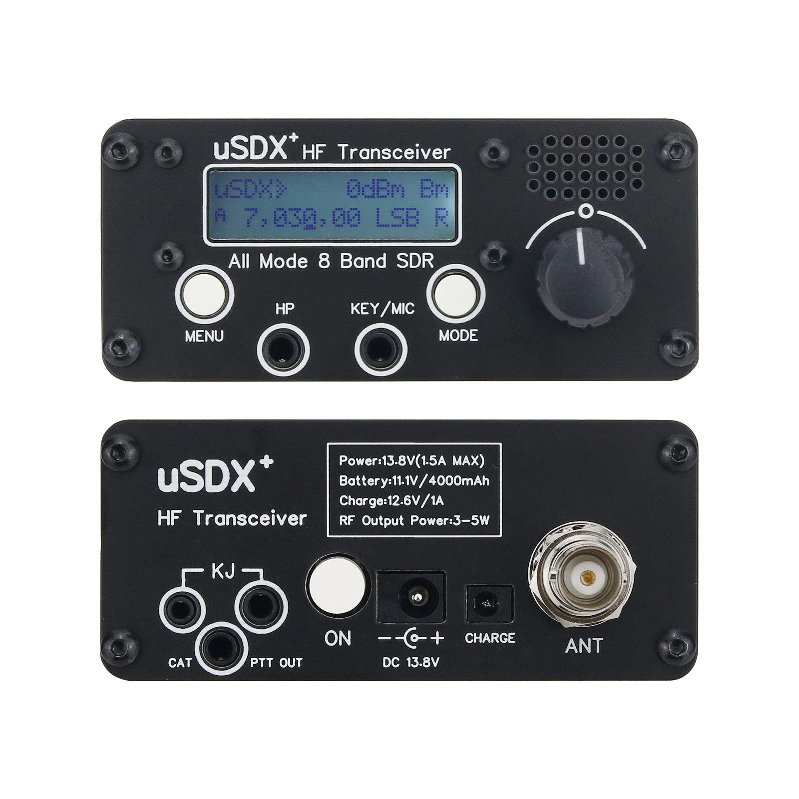 Usdr usdx+ Plus V2 8 Band SDR Full Mode HF Ham Radio SSB QRP Transceiver Upgrade