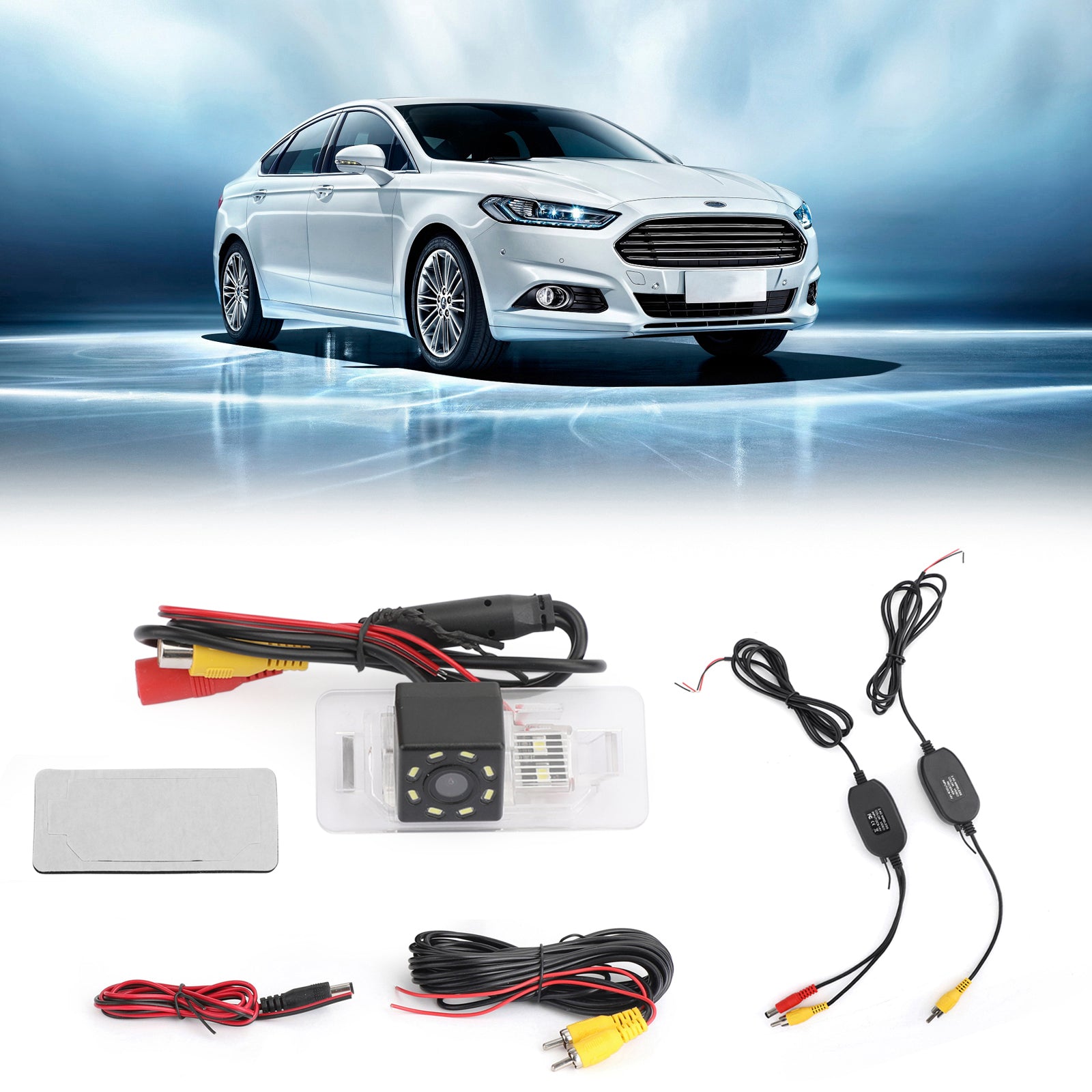 Car Rear View Wireless Camera 8LED for BMW 08/09/10/11/12 BMW 3 /5 Series/X5/86