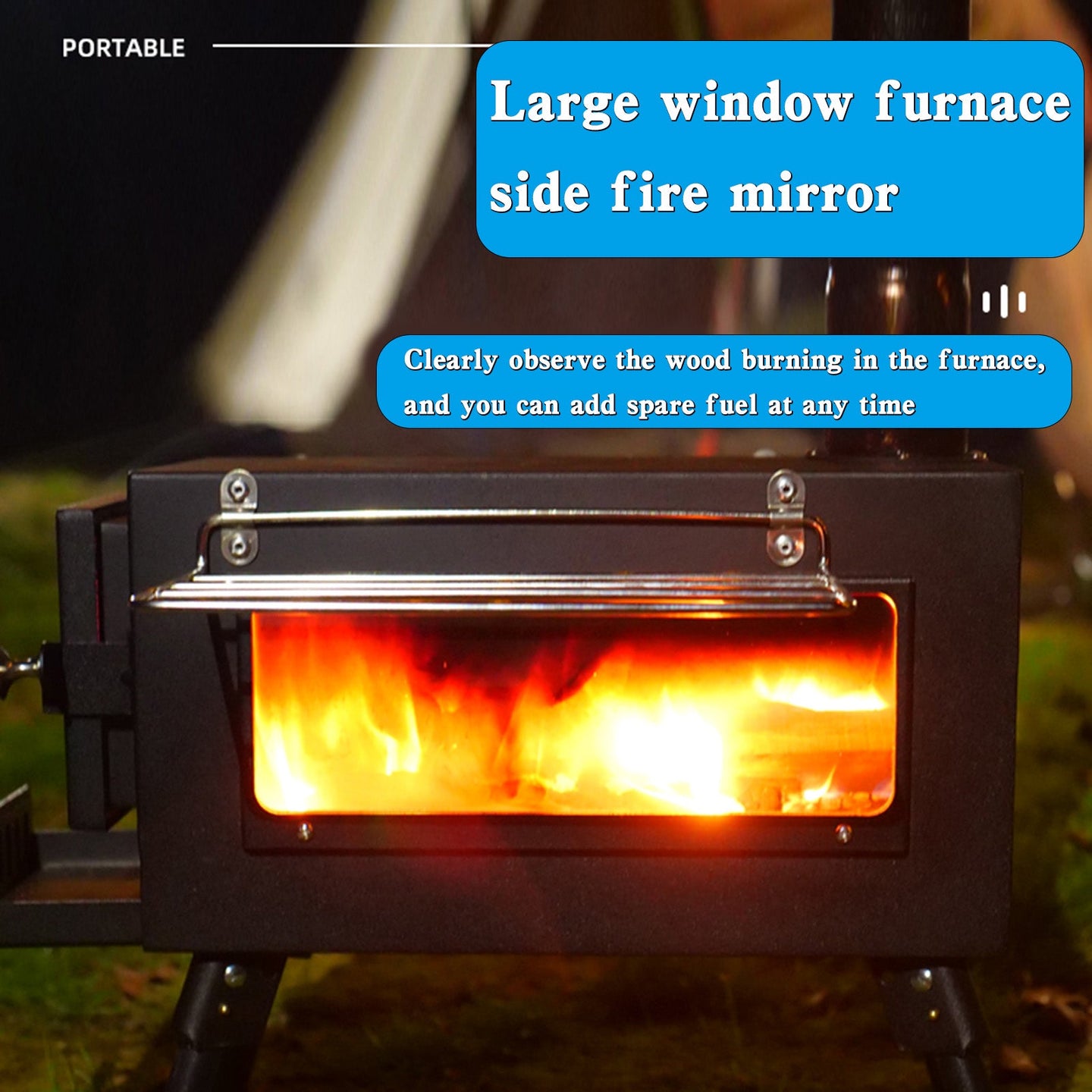 Foldable Tent Stove for Camping, Cooking & Heating (8kg) (Copy)