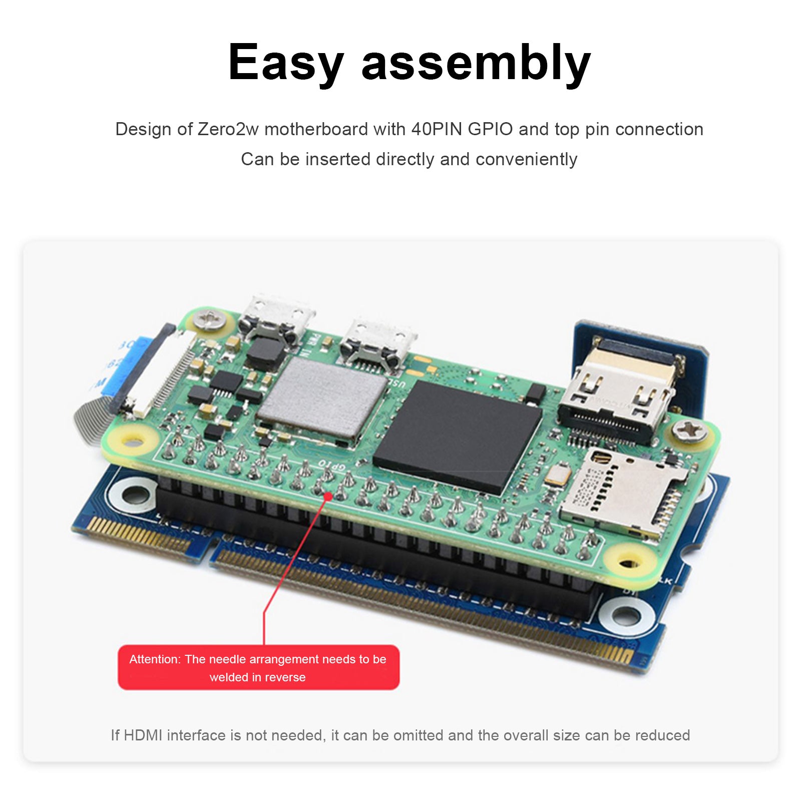 Raspberry Pi Zero 2W to CM3 Expansion Board CM3 Core Board Replacement Board